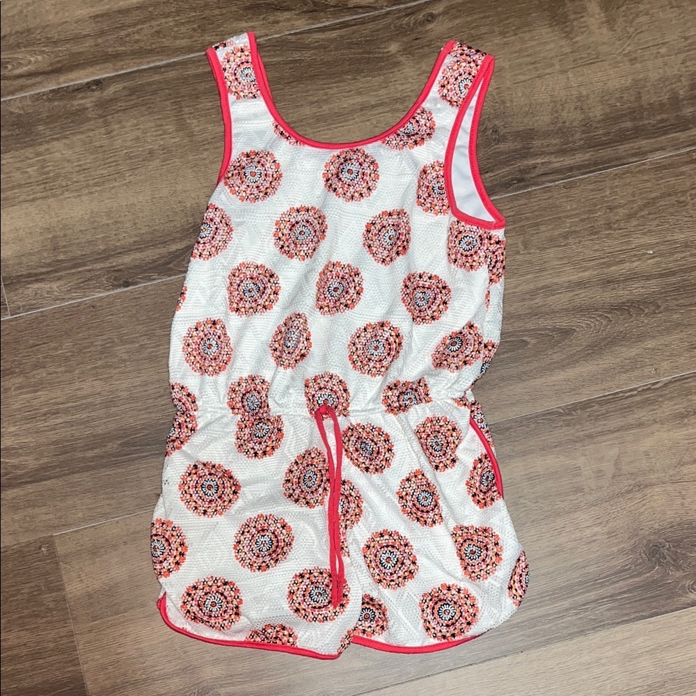 Paper Doll White and Red Kids One Piece